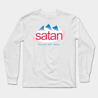 satan (Natural Hell Water) – evian parody Long Sleeve T-Shirt